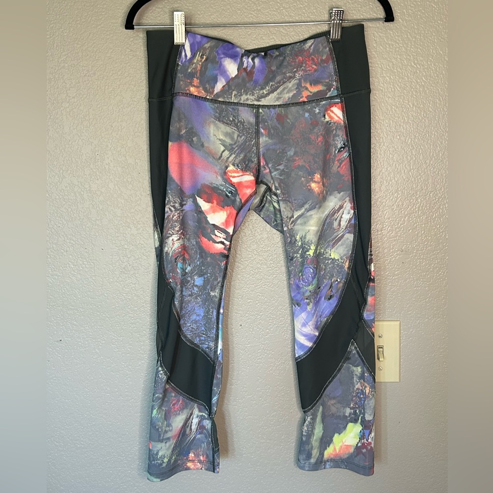 Layer 8 Spandex Workout Yoga Running Athleisure Leggings Pants Green/Multi-Color